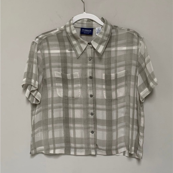 Liz Claiborne Tops - Liz Claiborne Checked Top P/Medium